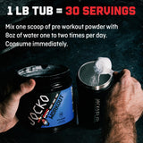 Jocko Fuel Pré-entraînement – étiquette et caféine pour la performance.