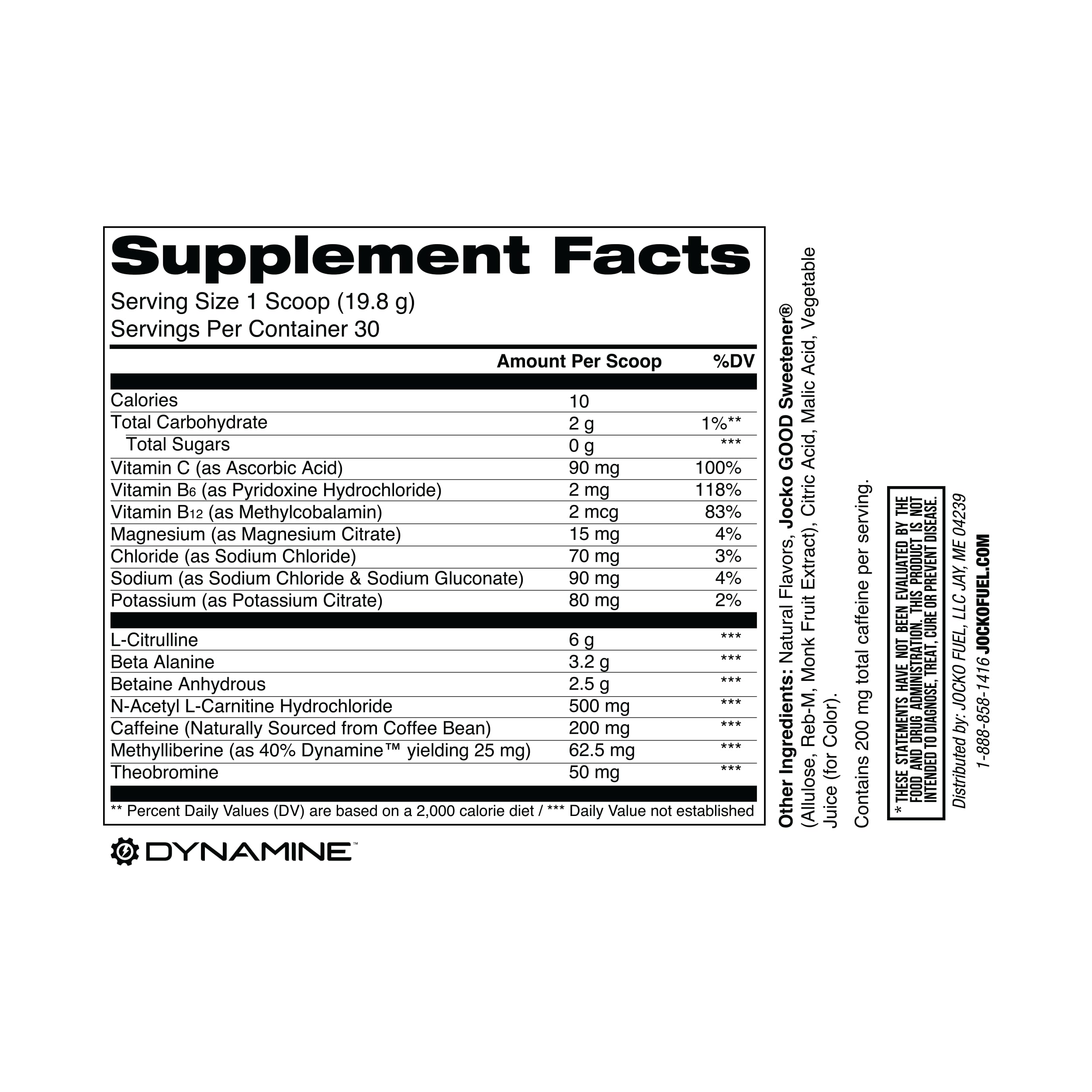 Cuillère-doseuse Jocko Fuel Pré-entraînement pour mesurer précisément les doses.