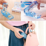 JohnBee porte-pilules avec clip, pratique et portable en déplacement.