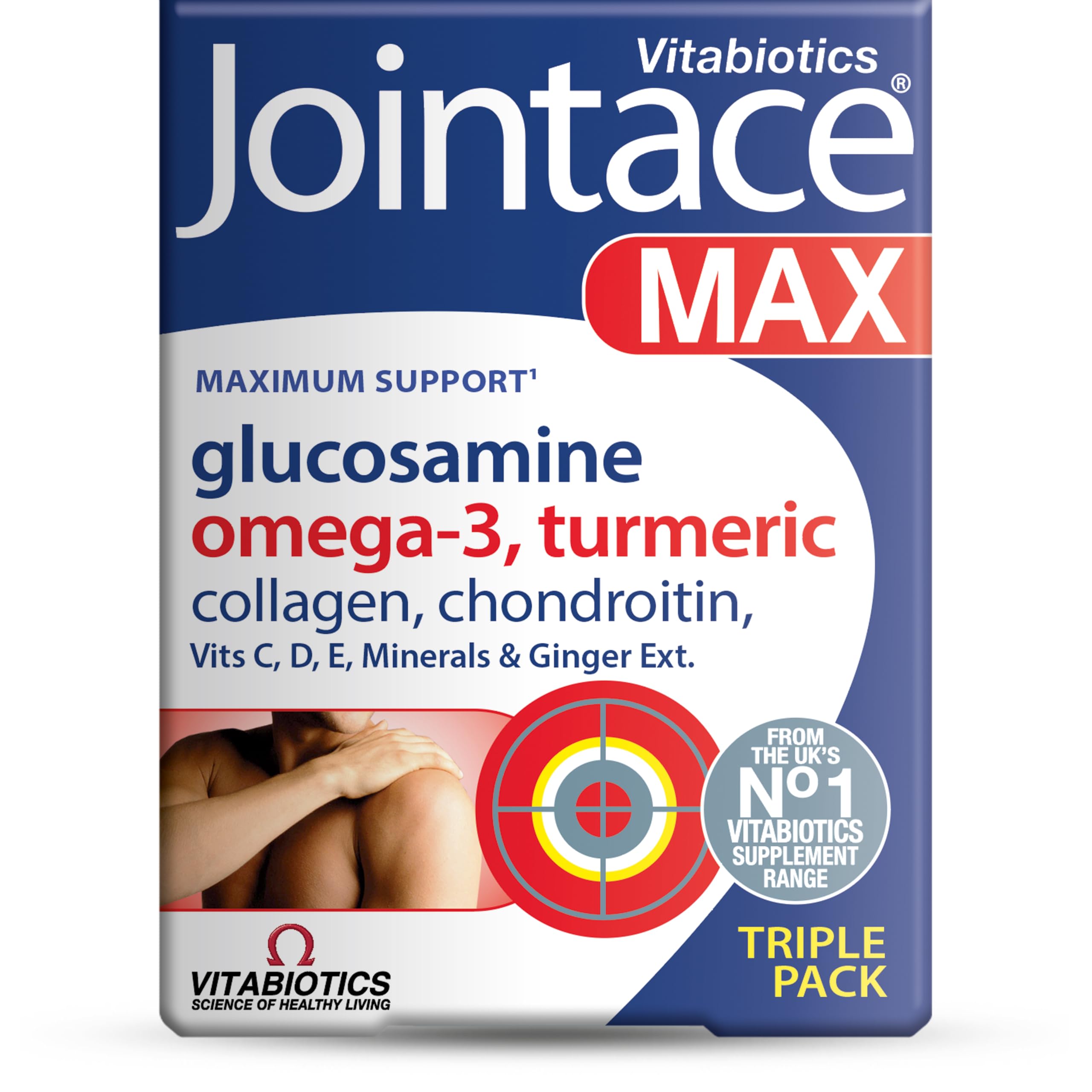 Jointace Max: boîte présentant 84 tablettes pour soutenir les articulations et le cartilage.