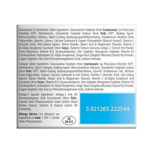 Jointace Max: vitamine C favorise une formation normale de collagène pour les os et le cartilage.