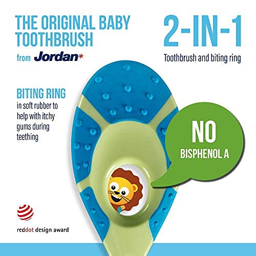 Jordan* pack of four brushes ready for rotation and travel convenience benefit