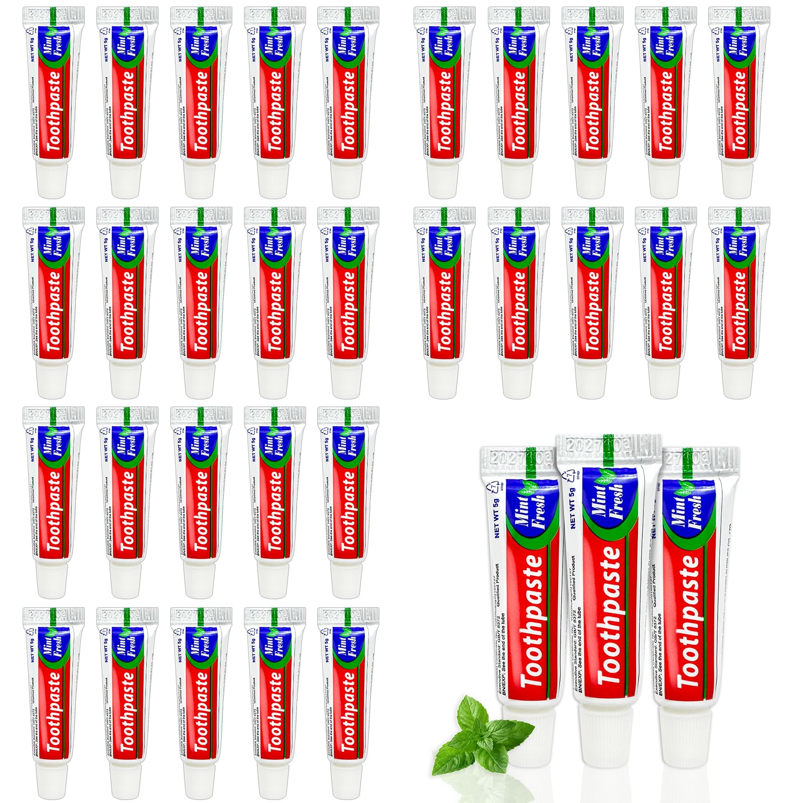 JoseHana dentifrice voyage mini emballage individuel, pratique pour les déplacements et les hôtels.