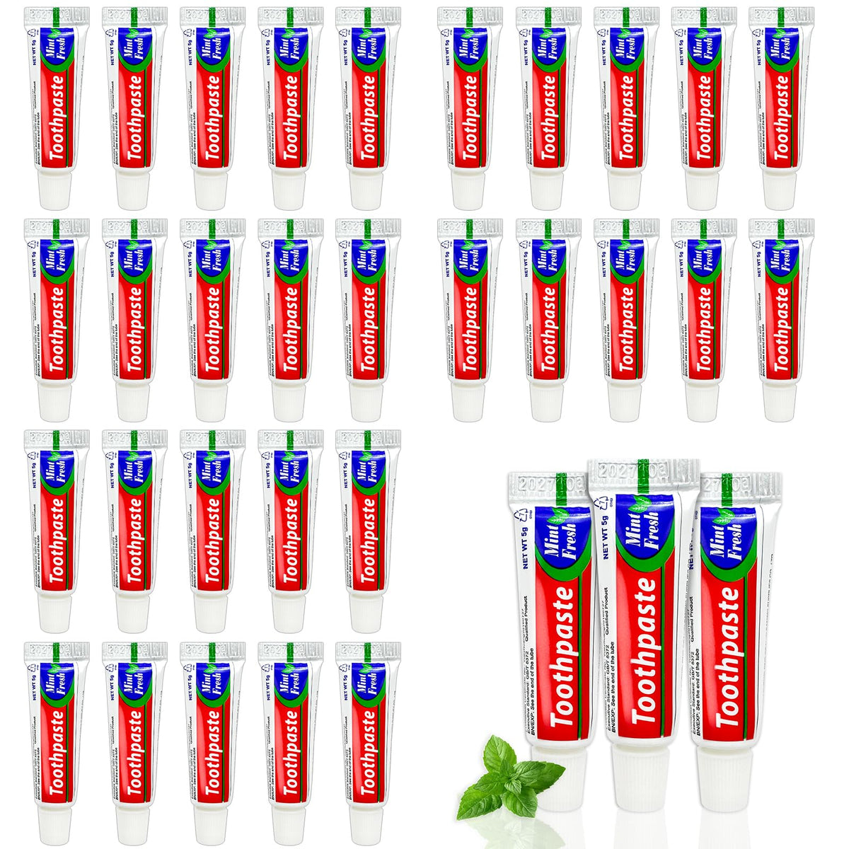 JoseHana dentifrice voyage mini emballage individuel, pratique pour les déplacements et les hôtels.