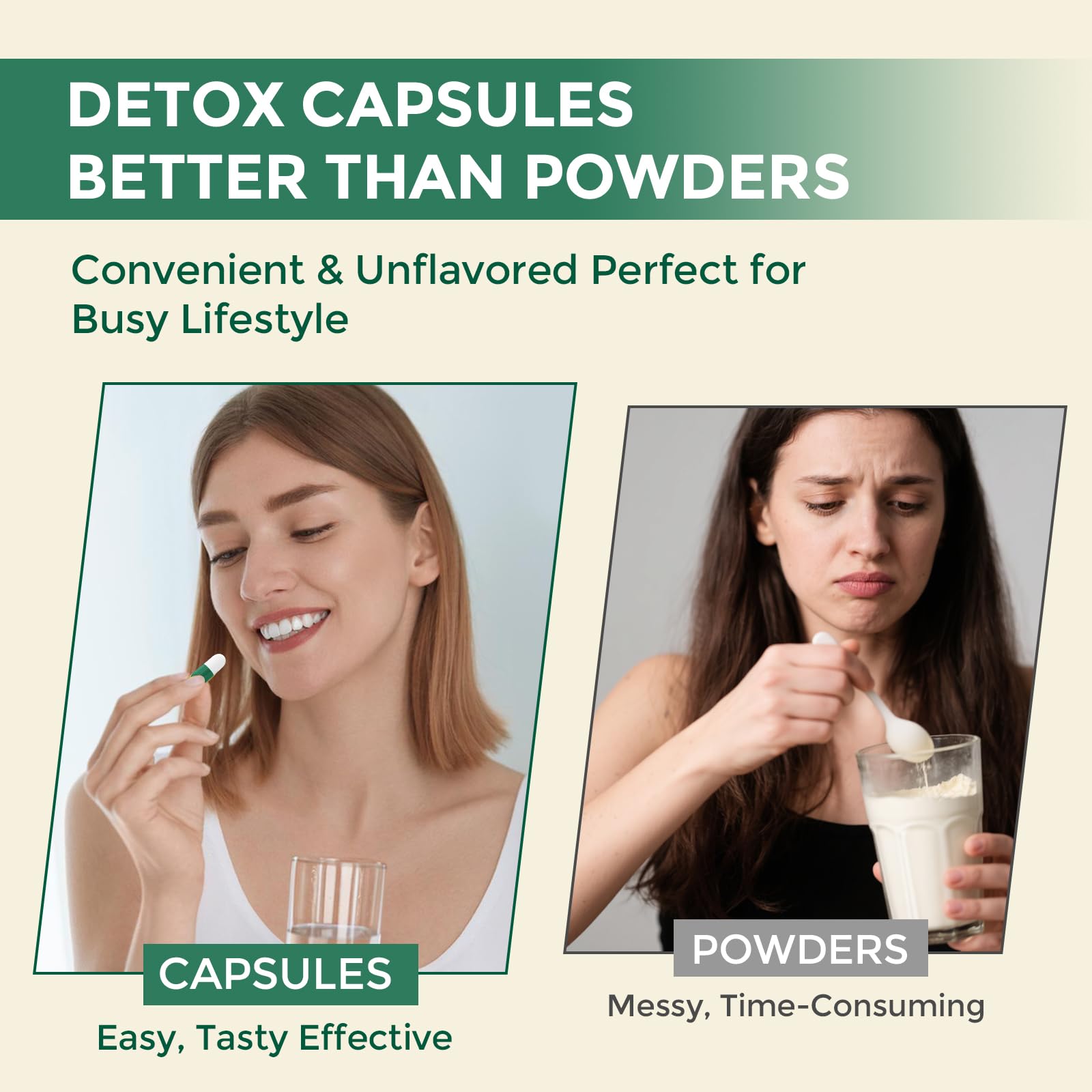 Routine detox quotidienne avec 26 ingrédients végétaux Jovianoy.