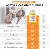 Gommes Jovithea Acetyl L-Carnitine fabriquées aux États‑Unis selon BPF.