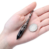 Coffret cadeau Jovivi et pochette en velours pour ce pendentif obsidienne noire.