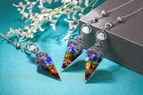 Pendule Jovivi cristal 6 facettes pointe pour divination précise