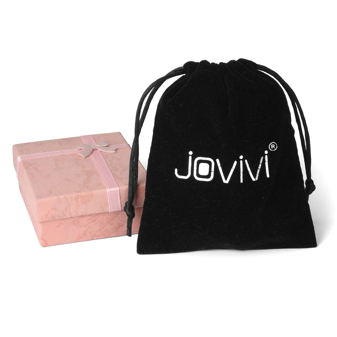 Emballage d'origine Jovivi pour pendule aquamarine, présentation soignée.