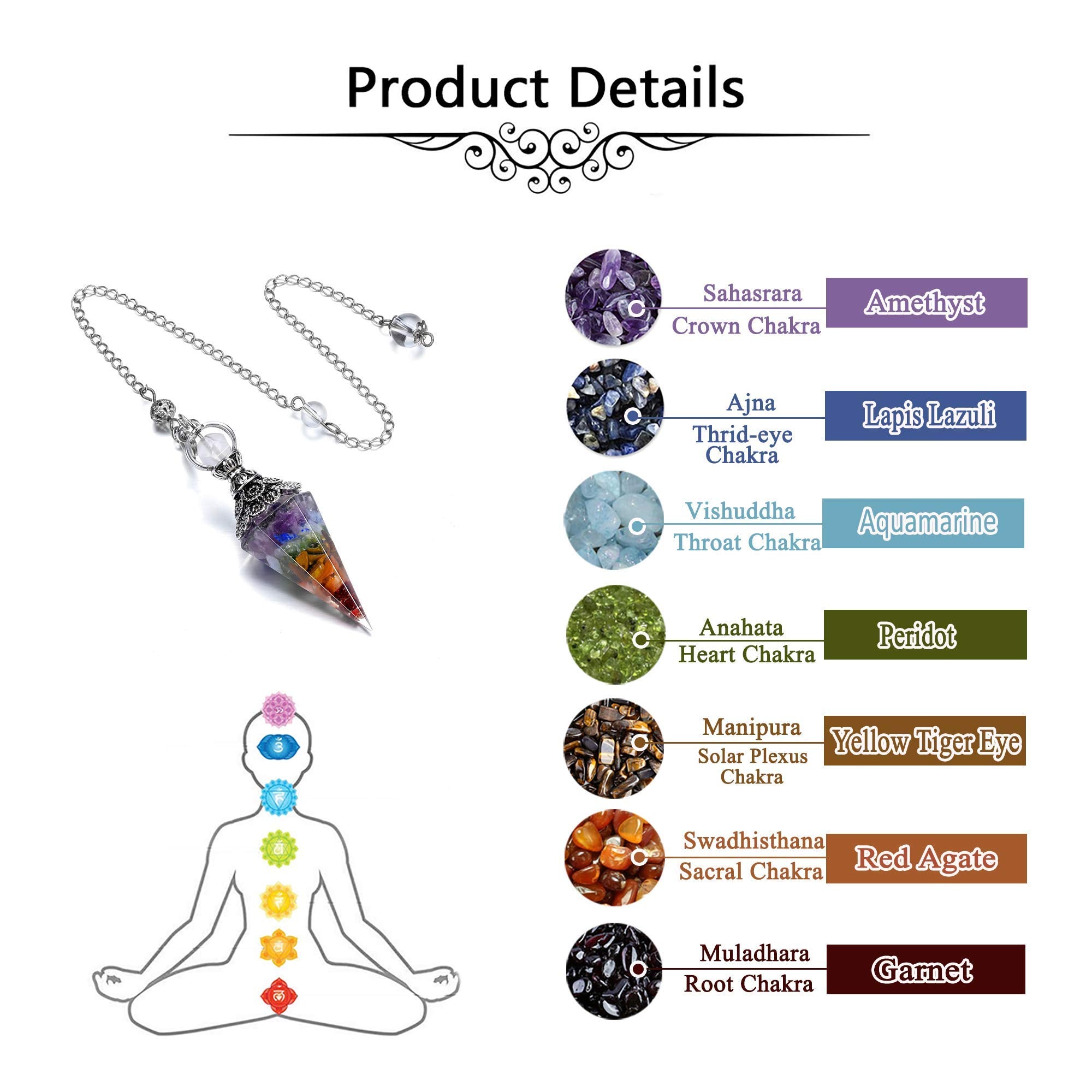 Pendule Jovivi protection énergie pour purification et ambiance