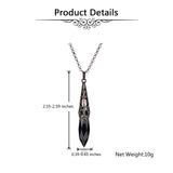 Pendentif obsidienne noire Jovivi sur bronze, durable et facile d’entretien.