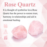 Quartz rose brut non poli Jovivi, aspect naturel et décoratif.