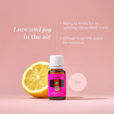 Joy de Young Living: diffusion aromatique pour une atmosphère apaisante.