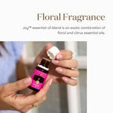 Joy de Young Living: parfum d'ambiance pour soutenir le bien-être émotionnel.