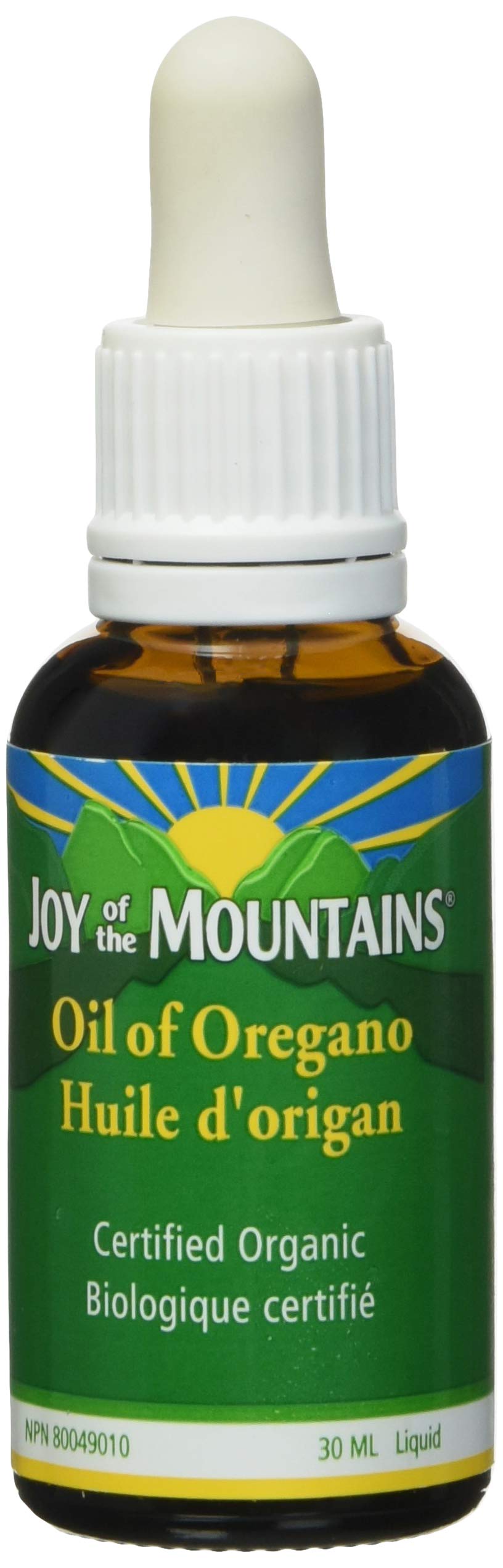 Joy of the Mountains huile d'origan – bouteille pour révèle son arôme intense pour vos plats.