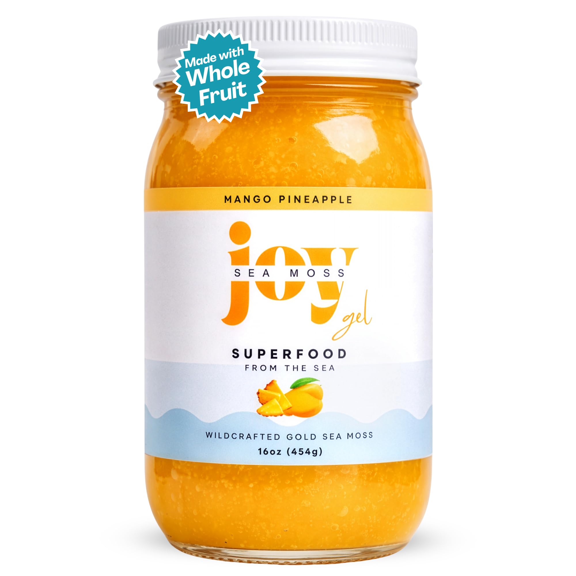 Joy Sea Moss Gel : algue irlandaise brute dans un pot, expérience naturelle.