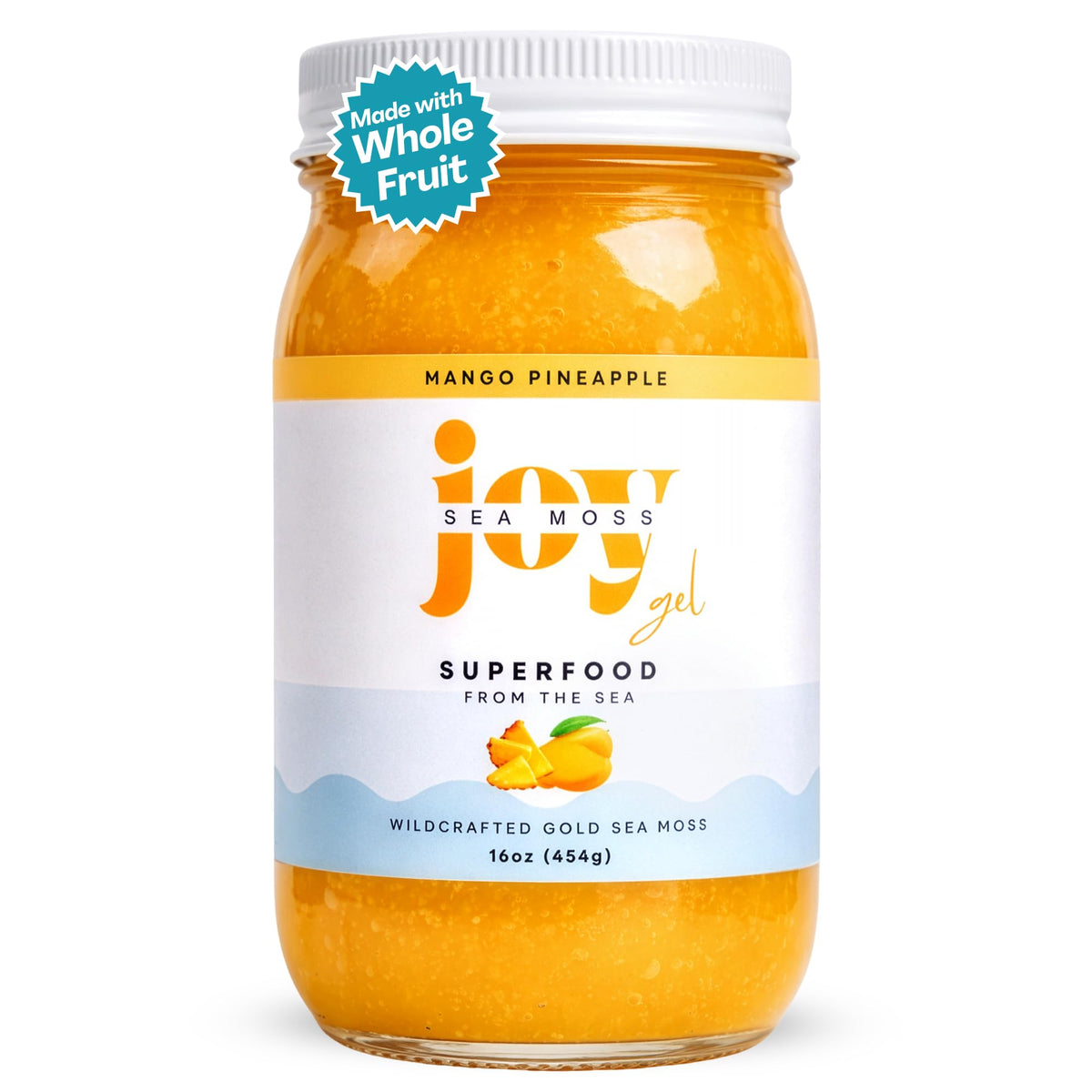 Joy Sea Moss Gel : algue irlandaise brute dans un pot, expérience naturelle.