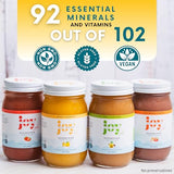 Joy Sea Moss Gel : fruits réels mélangés, touche naturelle et savoureuse.