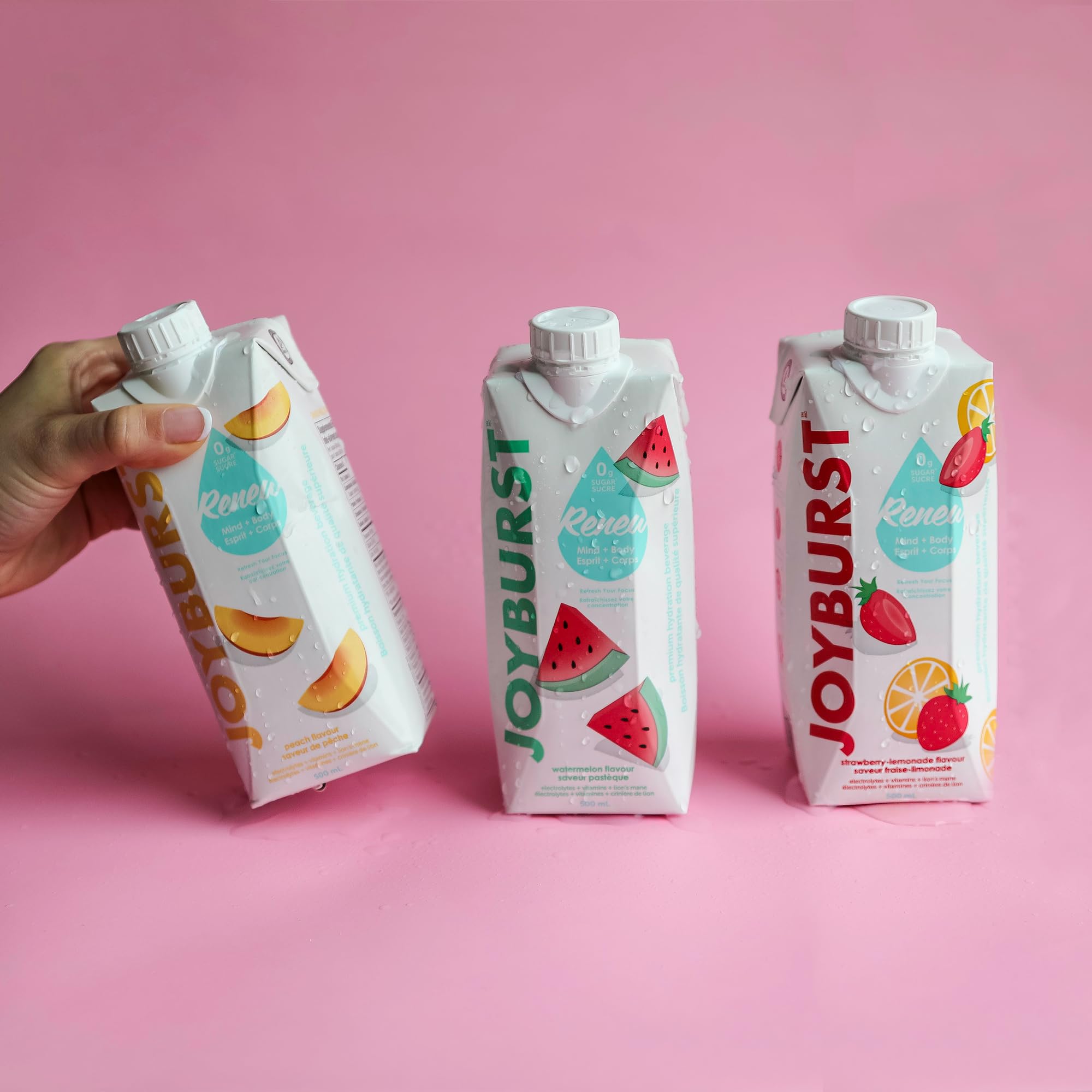 Joyburst eau électrolytique emballage écoresponsable et durable