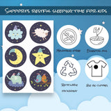 Ensemble de 10 feuilles Joyful Artistry patches-sommeil, format pratique.