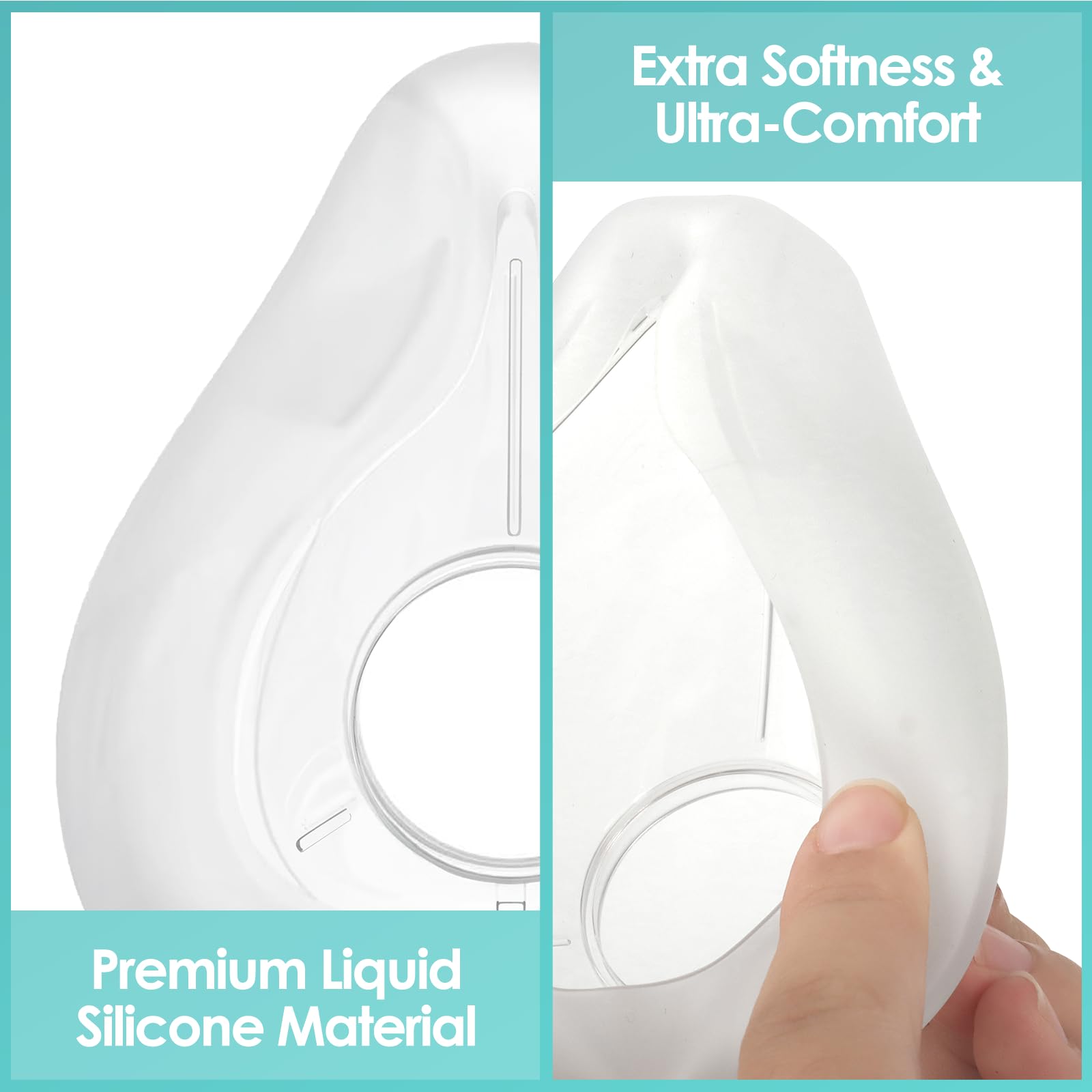 JoyHi AirFit F20 – silicone premium pour durabilité accrue du coussin.