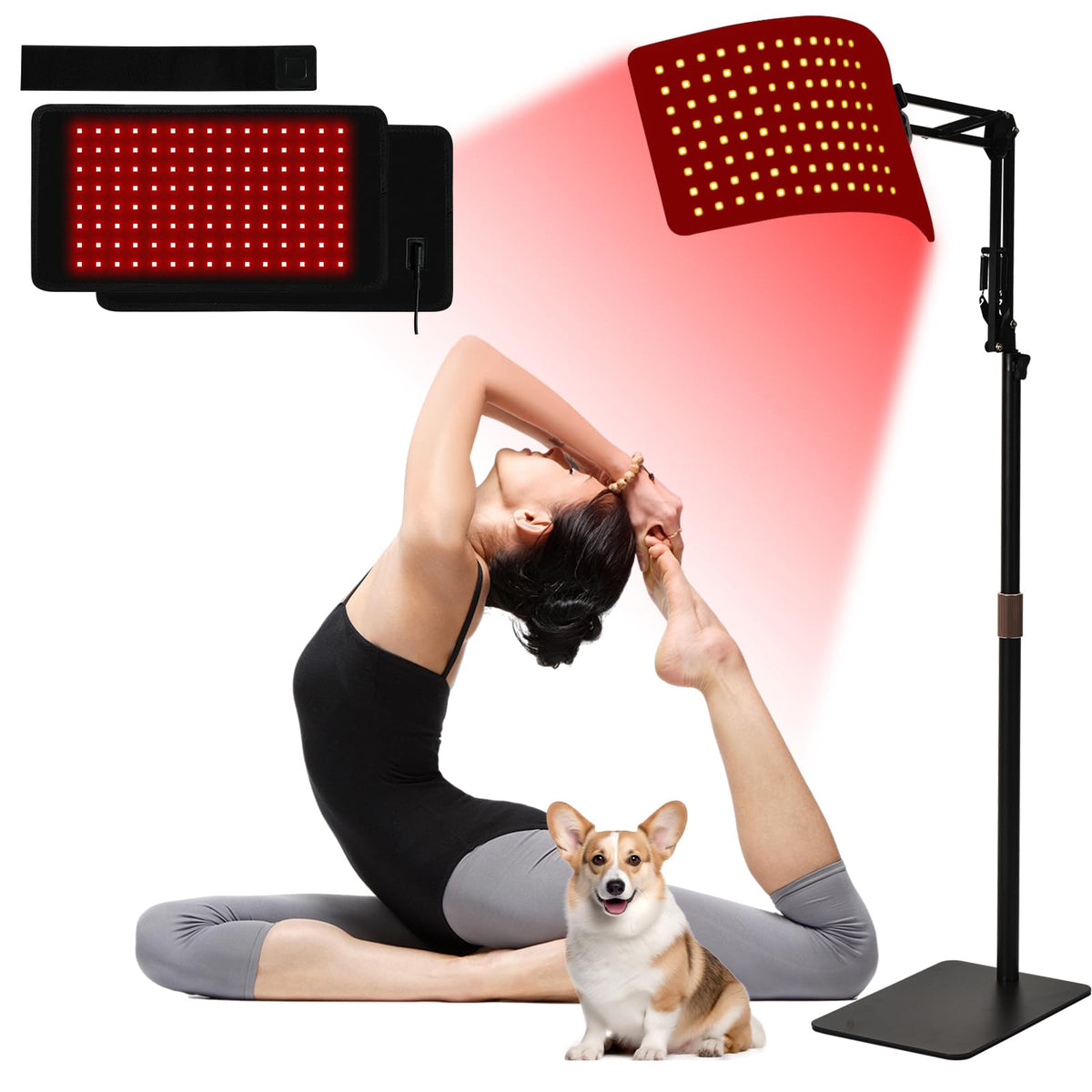 JoyJoint lampe rouge visage: lumière 660nm ciblée pour un teint lumineux.