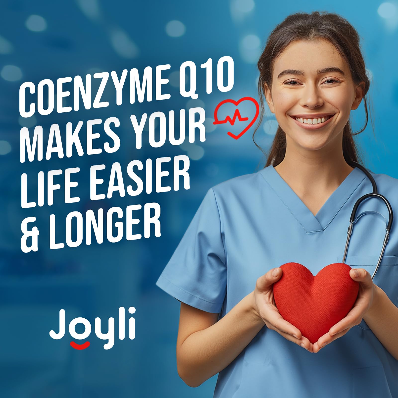 JOYLI Nutrition CoQ10 500mg – emballage 2-pack pour un approvisionnement durable.
