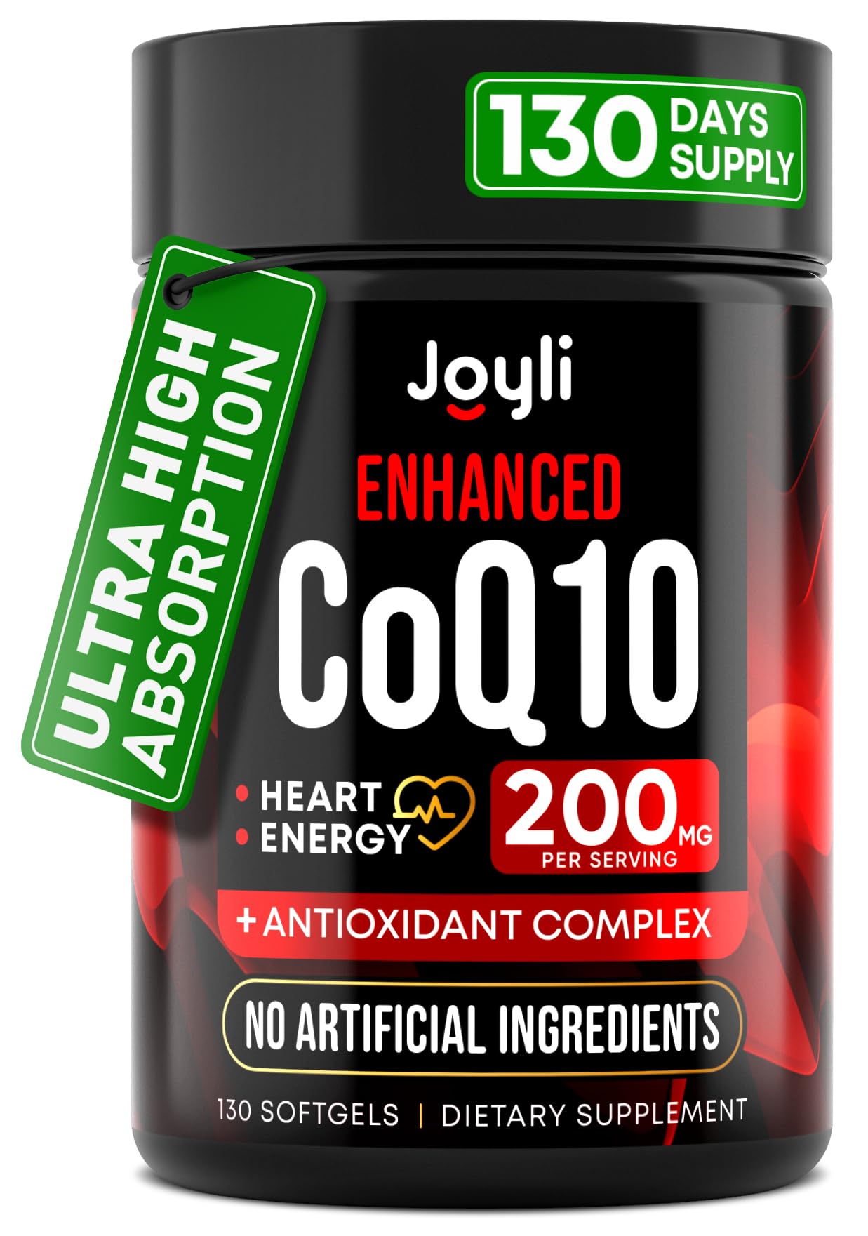 JOYLI CoQ10: Bouteille d’absorption élevée facilitant l’utilisation quotidienne