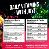 JOYLI Nutrition: fruits et légumes en gelules, apport quotidien en vitamines variées.