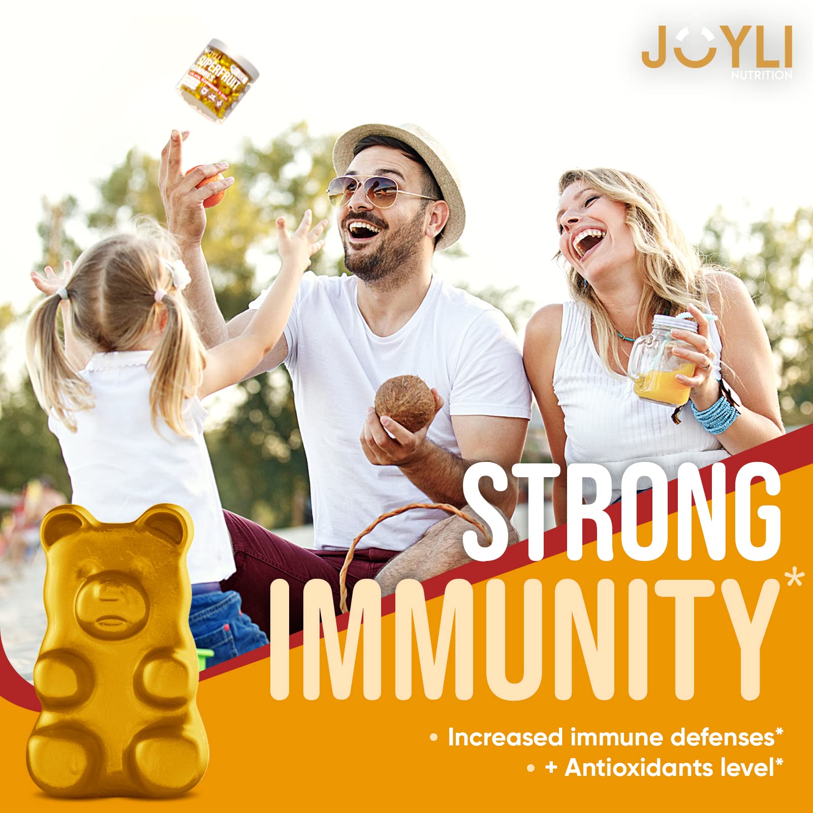 JOYLI Nutrition gommes-fruits sans sucre: option légère et saine.