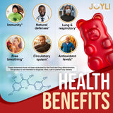 JOYLI Quercétine Gommes avec vitamine C et D3, nutriments essentiels pour l'immunité
