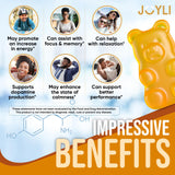 Dispositif doseur et gommes Joyli, soutien contre la tension pour une journée active.