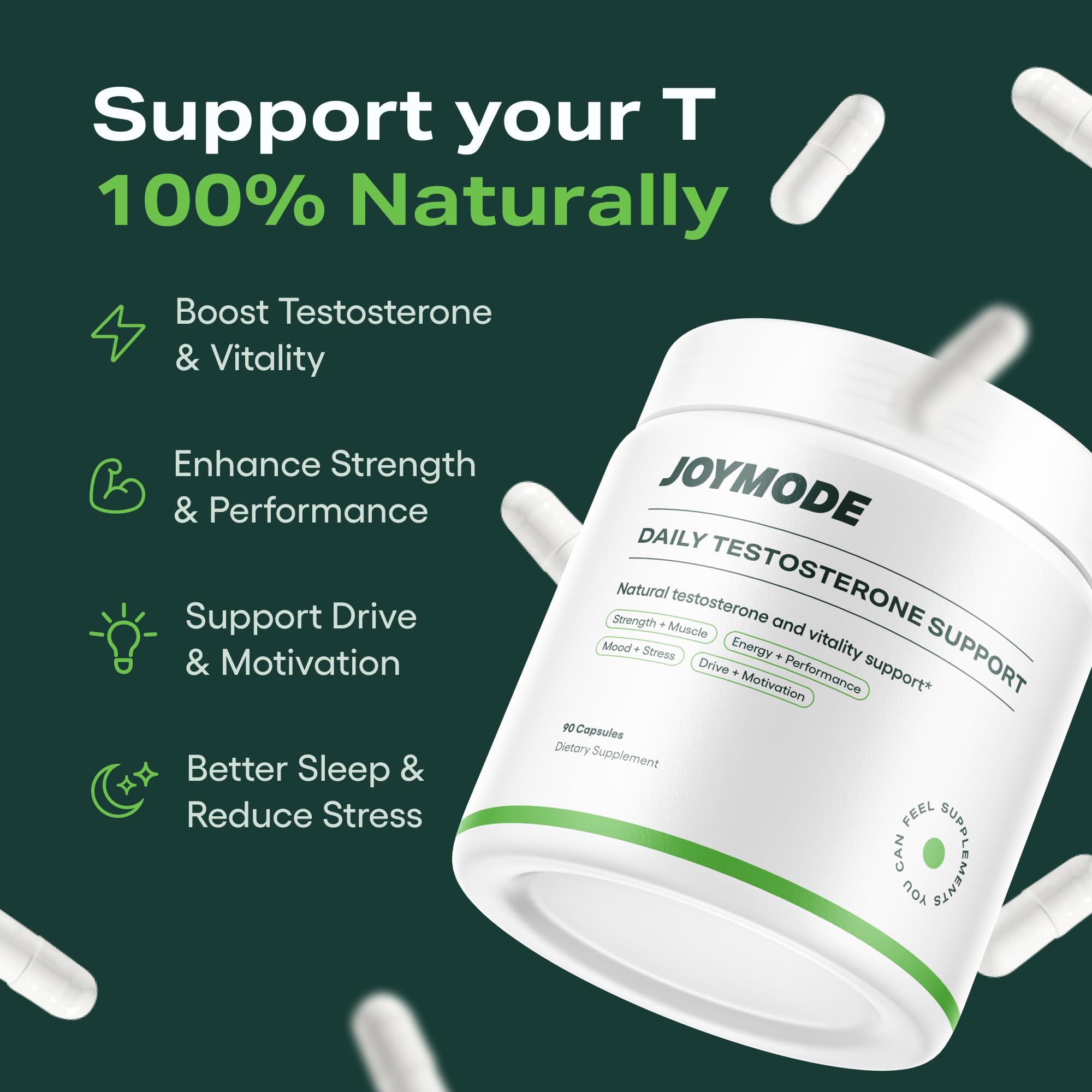JOYMODE capsules du complexe testostérone – administration quotidienne simple.
