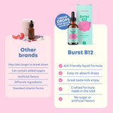 JoySpring Burst B12 Gouttes - sans sucre pour les petites routines.