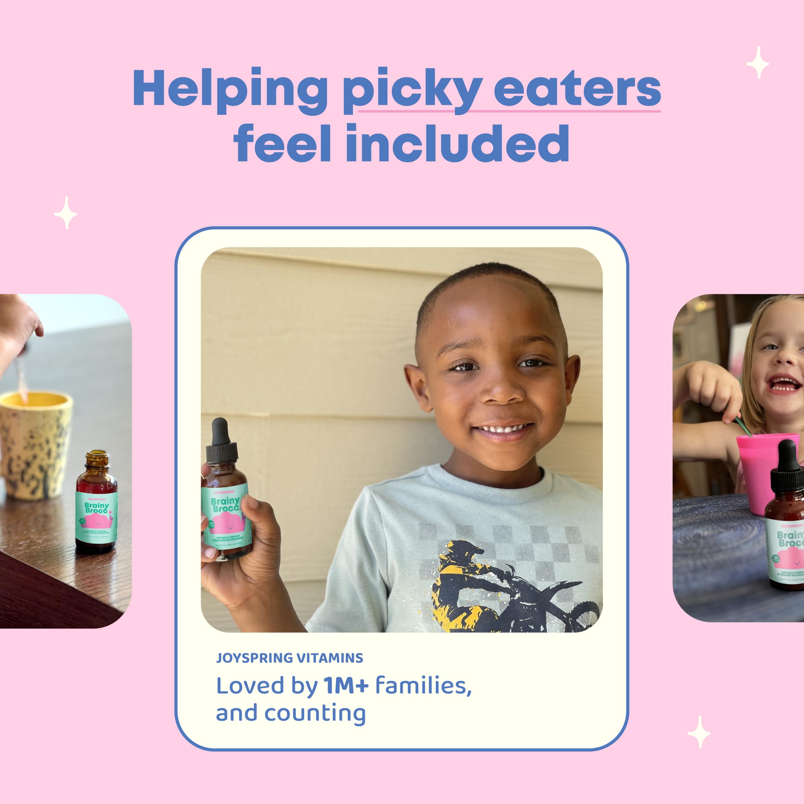 JoySpring formule sans sucre ni alcool, option saine pour les enfants.