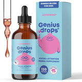 JoySpring Genius Drops – bouteille avec pompe, dose facile pour la concentration à l'école.