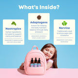 JoySpring Genius Drops Smartberry Vanille — pipette-doseuse illustrant le dosage simple et rapide.