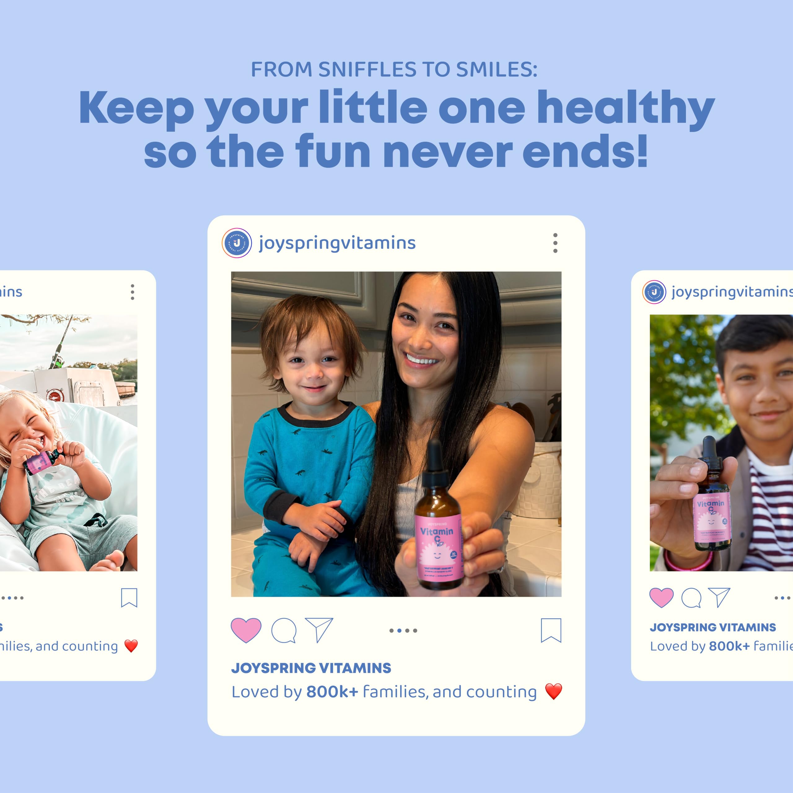 JoySpring sans alcool – vitamine C pour enfants en format gouttes