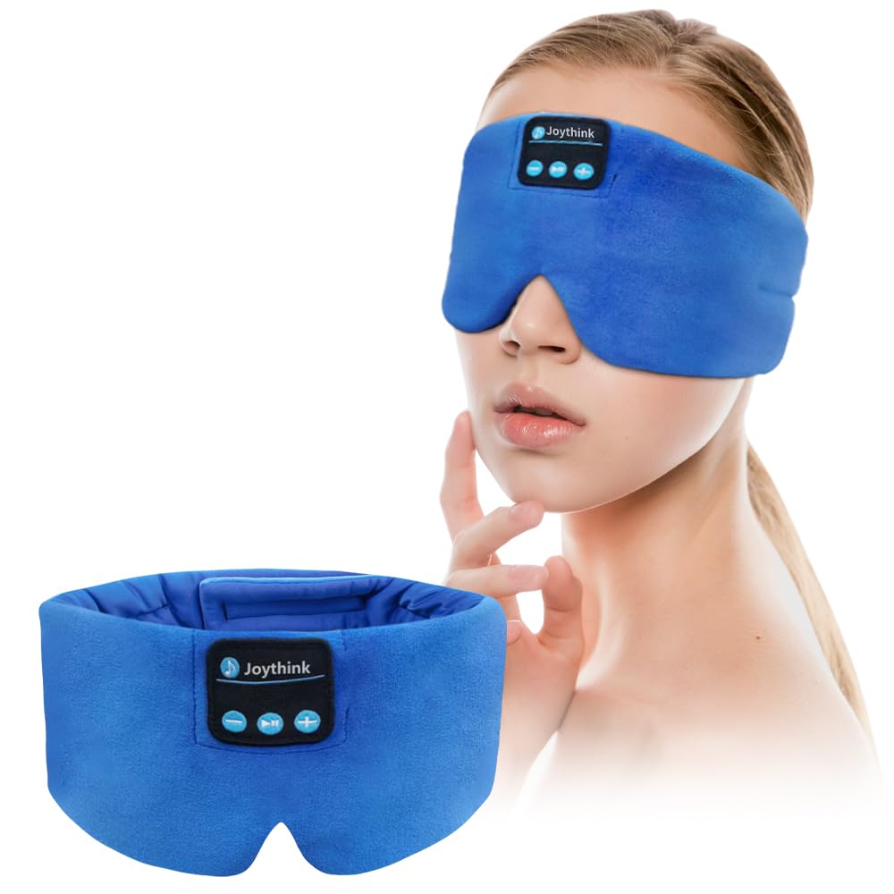 Joythink bandeau sommeil en soie – face avant, douceur peau et obscurité.