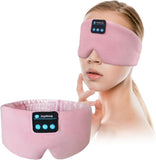 Joythink masque-soie écouteurs noir, confort luxueux pour un sommeil paisible.