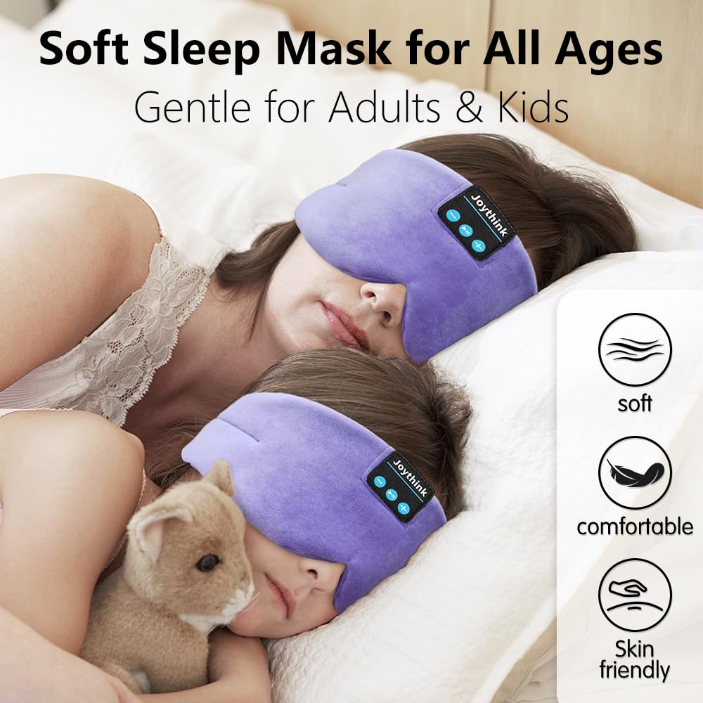 Joythink masque-sommeil soie douceur contre peau pour un repos apaisé.