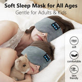 Joythink masque yeux soie porté nuit, bloque la lumière pour sommeil profond.
