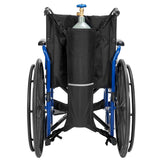 JOYTUTUS support oxygene pour fauteuil roulant, transport sûr du cylindre en déplacement.