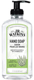 J.R. Watkins Savon mains gel Aloe Thé Vert – bouteille prête à l’usage quotidien.