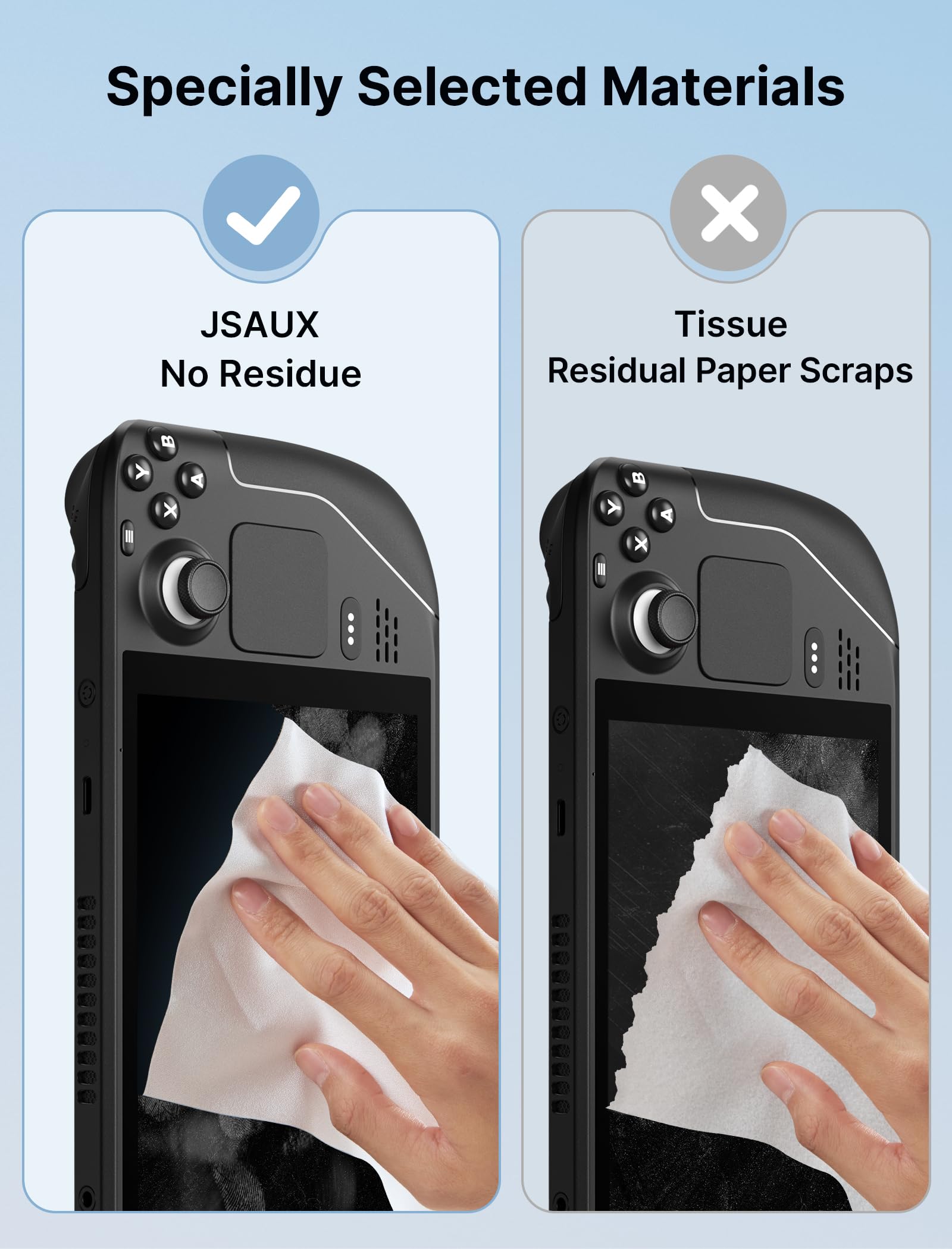 Lingette microfibre JSAUX pour ordinateur portable, éclat clair sans traces