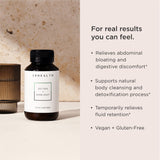 JSHealth Detox Foie – Bouteille de pilules, aide potentielle contre les ballonnements.