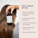 JSHealth Hair Energy – capsules gros plan, soutien possible pour cheveux forts et énergie durable.