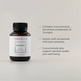Tablettes JSHealth Curcumin : prise facile avec de l'eau et absorption optimisée.
