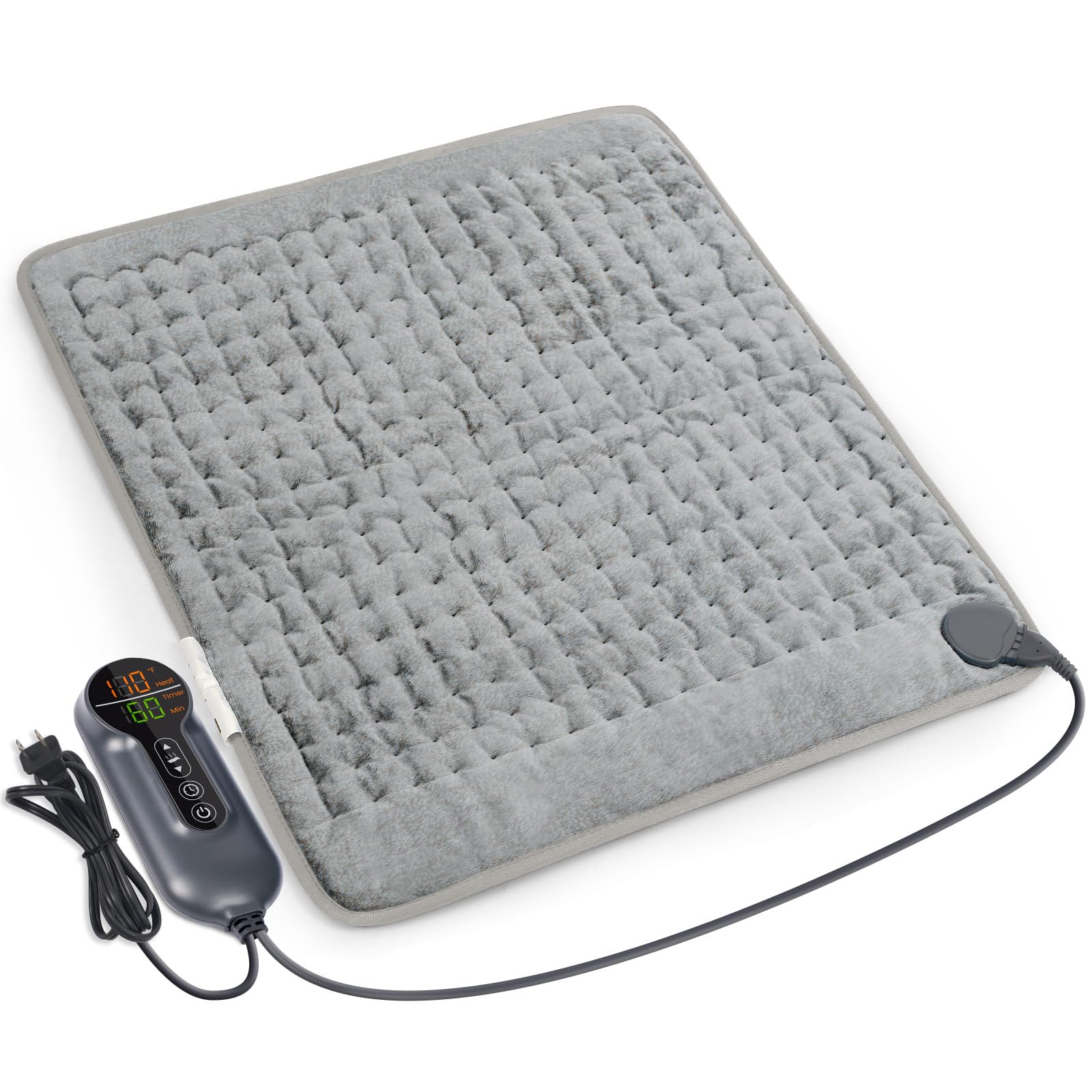 Chauffe-panse électrique Jubeoyey pour le dos, chaleur rapide et soulagement ciblé.