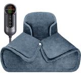 Coussin chauffant Jubeoyey autour du cou et des épaules, détente musculaire efficace.